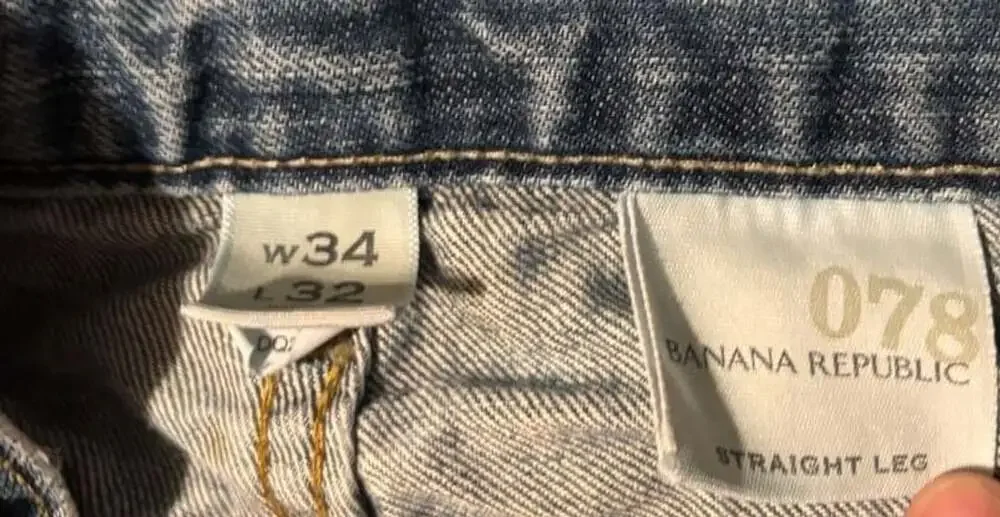 Banana Republic Men’s Straight Leg Jeans Size W34 L32